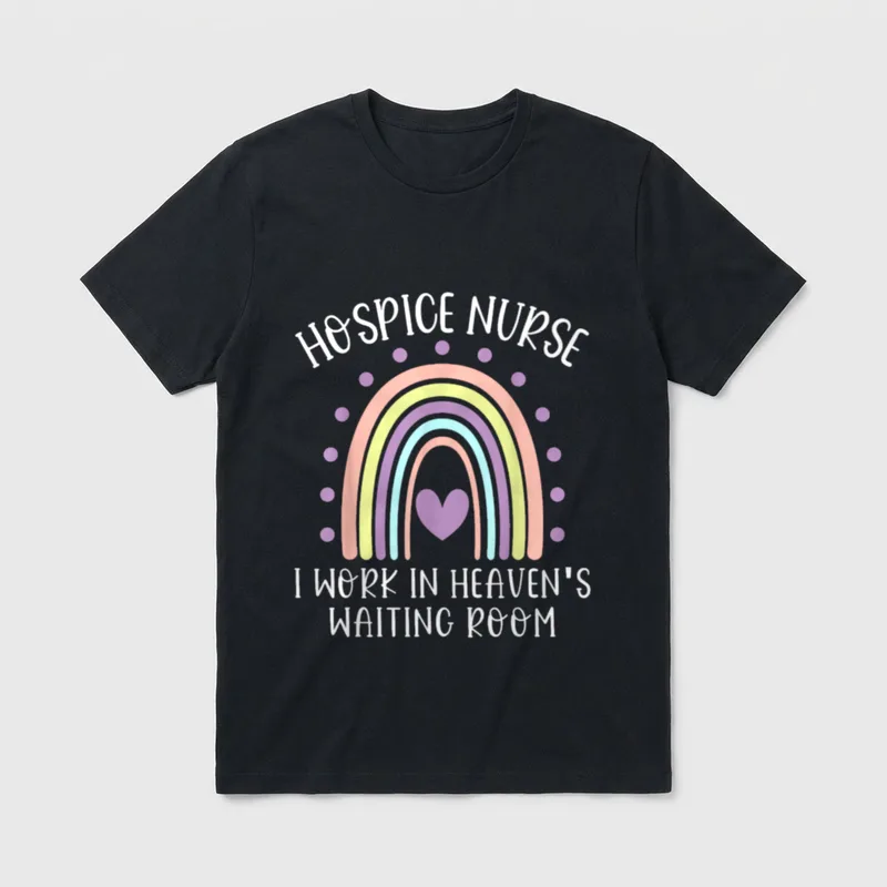 Heaven's Waiting Room Terminal Care Hospice T-Shirt – Classic T-Shirt in Black