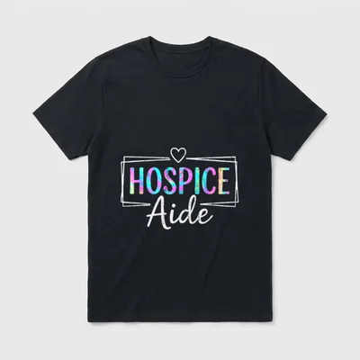Hospice Aide Squad Nurse Tie Dye T-Shirt – Classic T-Shirt in Black
