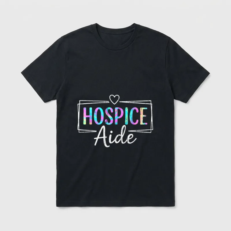 Hospice Aide Squad Nurse Tie Dye T-Shirt – Classic T-Shirt in Black