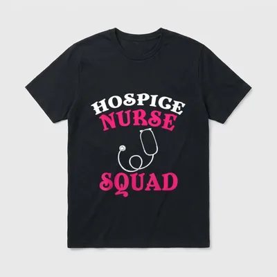 Hospice Nurse Funny Best Nurses T-Shirt – Classic T-Shirt in Black