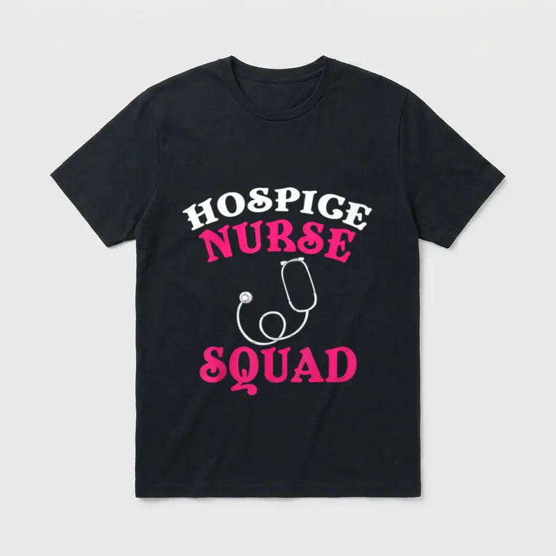 Hospice Nurse Funny Best Nurses T-Shirt – Classic T-Shirt in Black