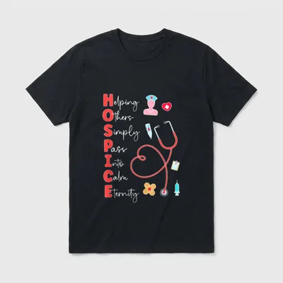 Hospice Nurse Palliative Nursing Awesome T-Shirt – Classic T-Shirt in Black