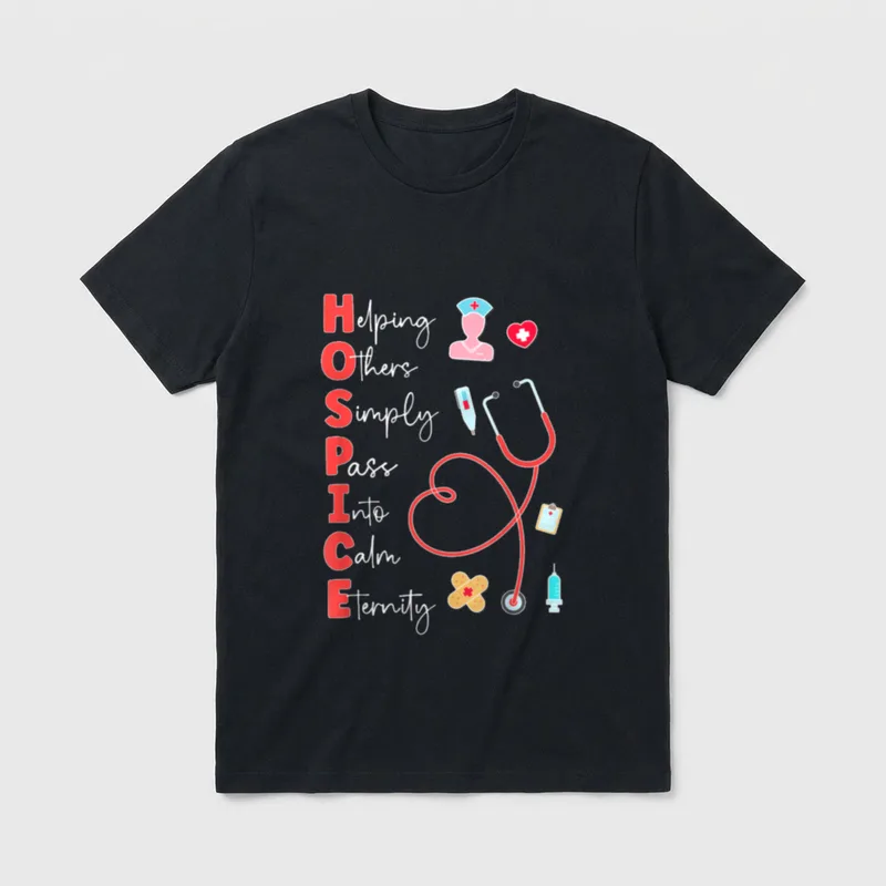 Hospice Nurse Palliative Nursing Awesome T-Shirt – Classic T-Shirt in Black
