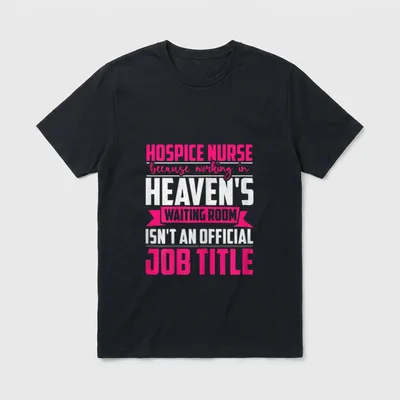 Registered Hospice Nurse Reads T-Shirt – Classic T-Shirt in Black