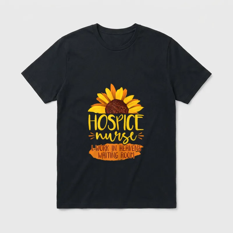 Registered Hospice Nurse Heavens T-Shirt – Classic T-Shirt in Black