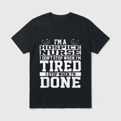 Hospice Nurse Funny Awesome Nurses T-Shirt – Classic T-Shirt in Black