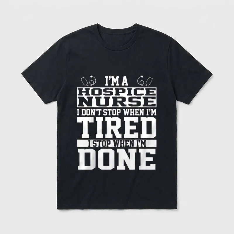 Hospice Nurse Funny Awesome Nurses T-Shirt – Classic T-Shirt in Black