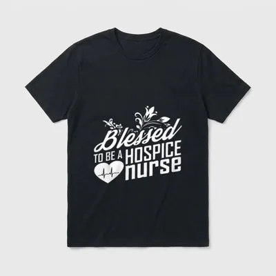 Hospice Nurse Blessed to Be a T-Shirt – Classic T-Shirt in Black