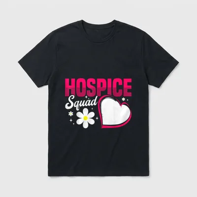 Hospice Squad Registered Night Shift Nurse T-Shirt – Classic T-Shirt in Black