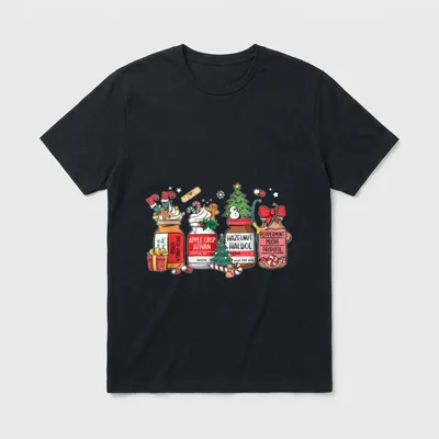 Christmas Nurse Funny Peppermint Mocha Propofol T-Shirt – Classic T-Shirt in Black