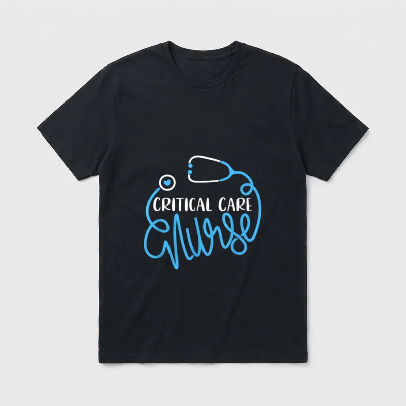 JoinHealthcare Critical Care Nursing Department ICU T-Shirt – Classic T-Shirt in Black
