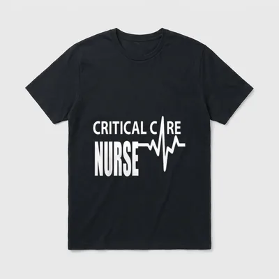 Critical Care Nurse ICU Intensive Nursing T-Shirt – Classic T-Shirt in Black