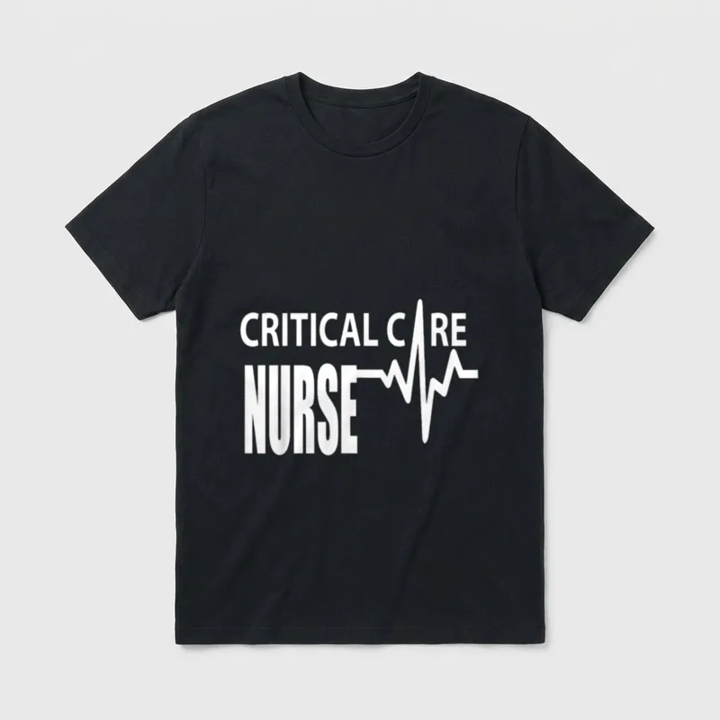 Critical Care Nurse ICU Intensive Nursing T-Shirt – Classic T-Shirt in Black