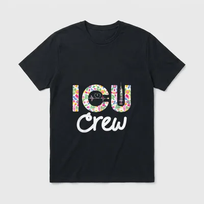 ICU Crew Nursing Student Healthcare Nurse T-Shirt – Classic T-Shirt in Black