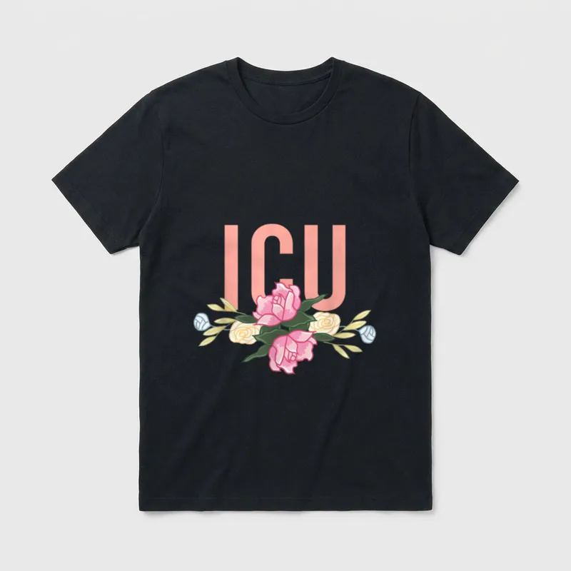 ICU Floral Bar Intensive Care Unit T-Shirt – Classic T-Shirt in Black
