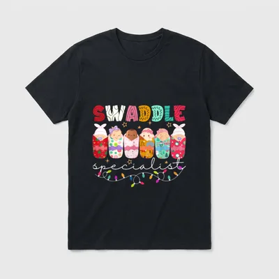 Swaddle Specialist NICU Mother Baby Nurse T-Shirt – Classic T-Shirt in Black