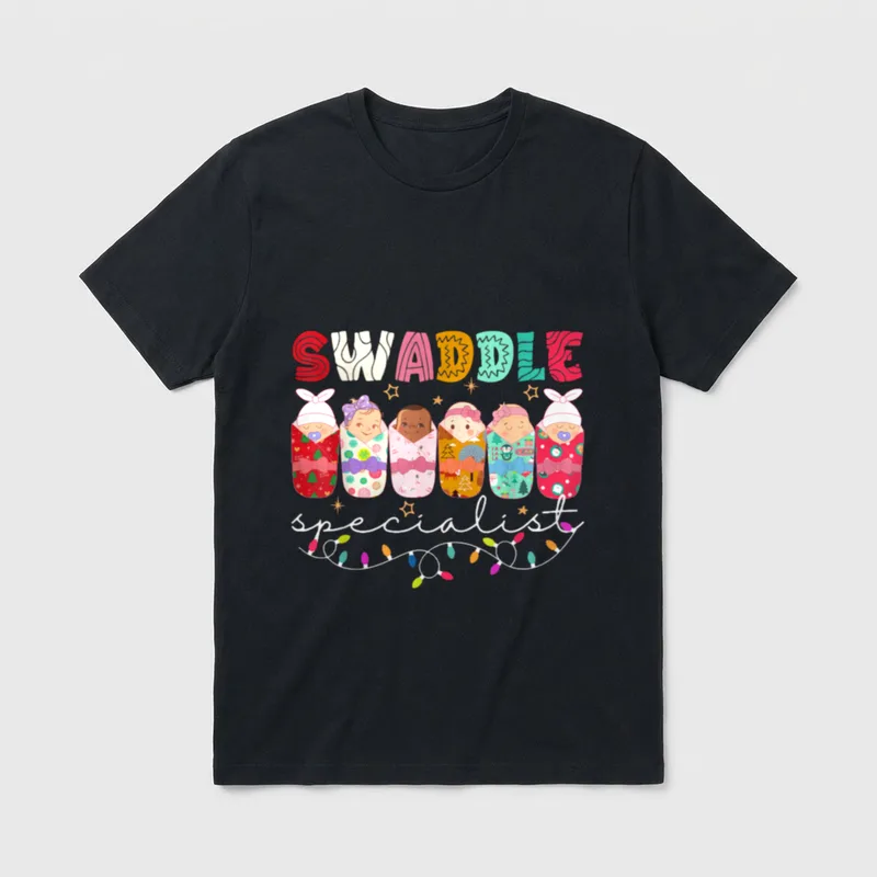 Swaddle Specialist NICU Mother Baby Nurse T-Shirt – Classic T-Shirt in Black