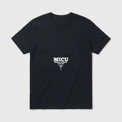 MICU Registered Nurse Intensive Care Unit T-Shirt – Classic T-Shirt in Black