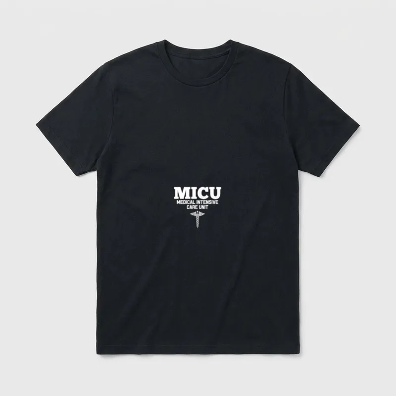 MICU Registered Nurse Intensive Care Unit T-Shirt – Classic T-Shirt in Black