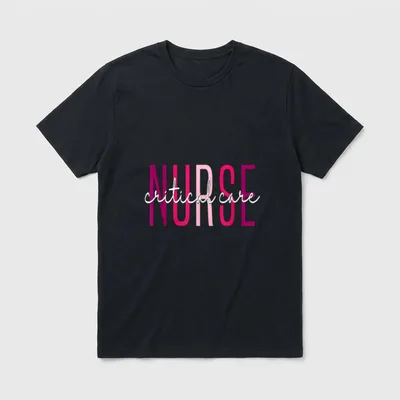 Critical Care Nurse Appreciation Day Vintage T-Shirt – Classic T-Shirt in Black