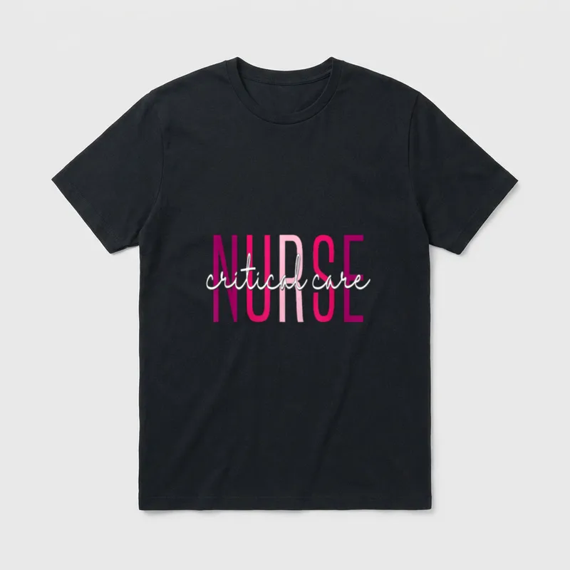 Critical Care Nurse Appreciation Day Vintage T-Shirt – Classic T-Shirt in Black