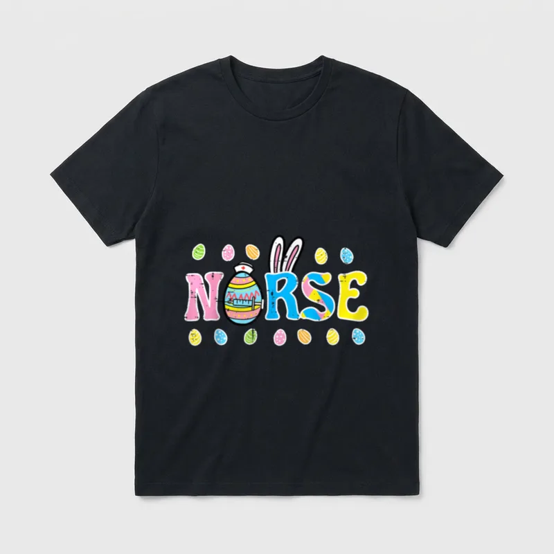 Easter Nurse Eggs ER Icu RN T-Shirt – Classic T-Shirt in Black