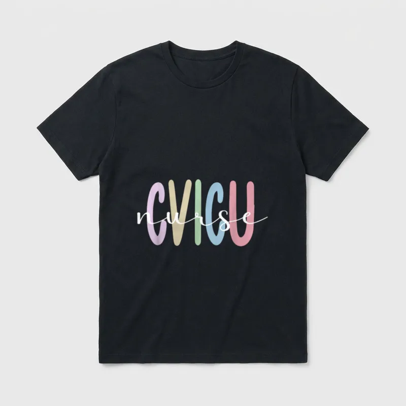 CVICU Nurse Cardiovascular Intensive Care Unit T-Shirt – Classic T-Shirt in Black