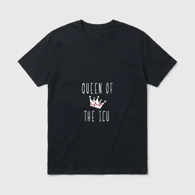 Queen of the ICU Nurse Intensive T-Shirt – Classic T-Shirt in Black