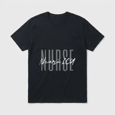 Neuro ICU Nurse Neurology Nursing Surgical T-Shirt – Classic T-Shirt in Black