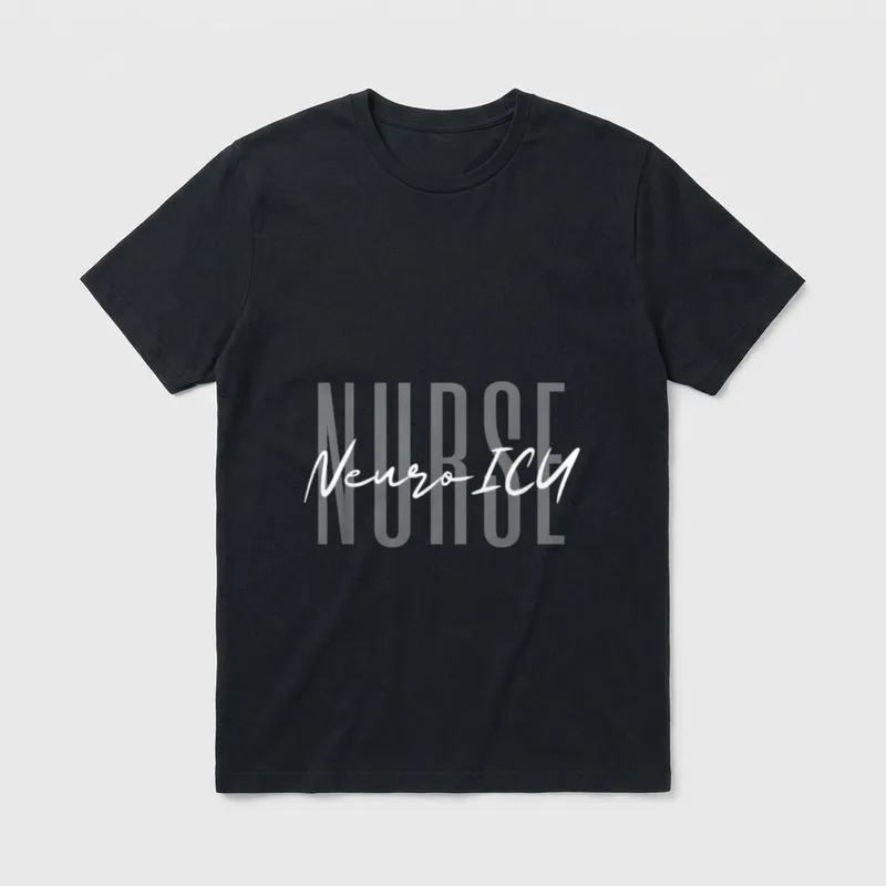 Neuro ICU Nurse Neurology Nursing Surgical T-Shirt – Classic T-Shirt in Black