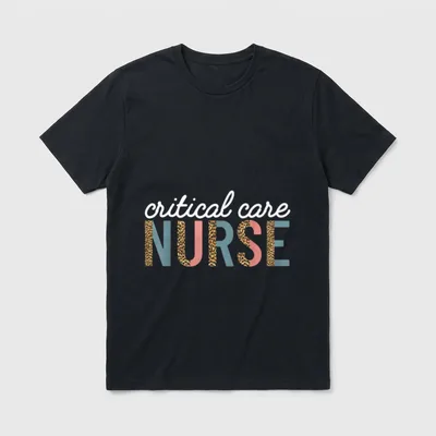 Critical Care Nurse Nursing ICU RN T-Shirt – Classic T-Shirt in Black