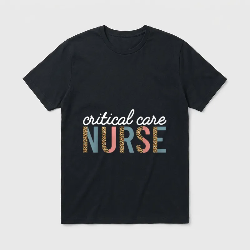 Critical Care Nurse Nursing ICU RN T-Shirt – Classic T-Shirt in Black
