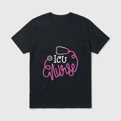 ICU Nurse Funny Intensive Care Unit T-Shirt – Classic T-Shirt in Black