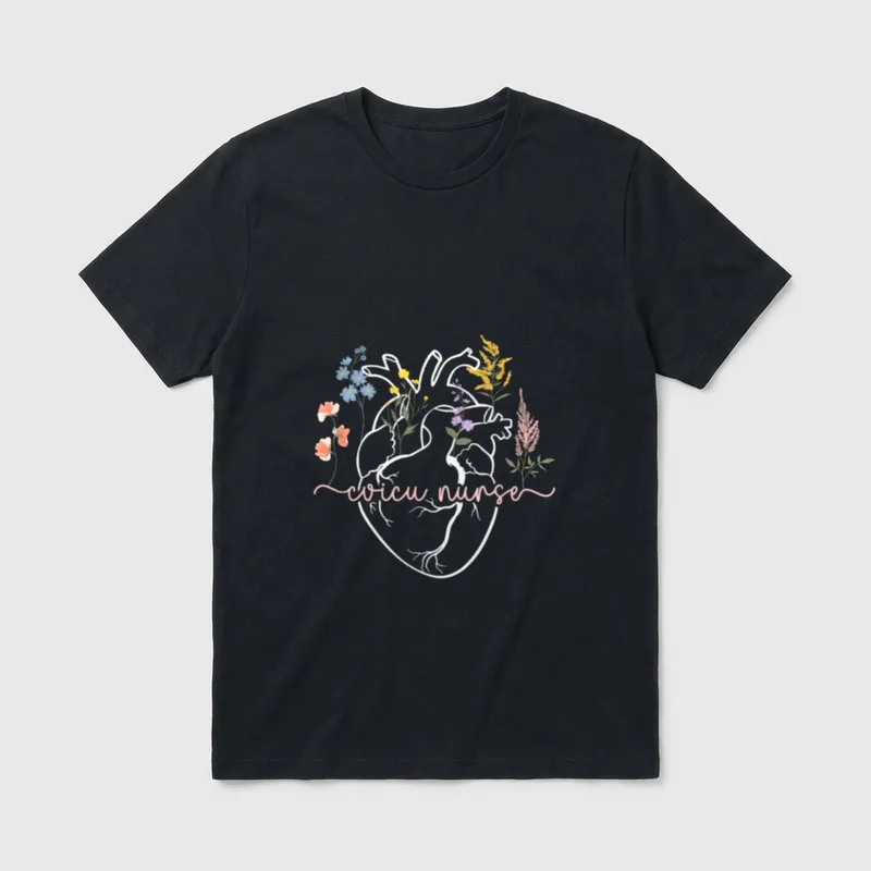 CVICU Nurse Best Cardiovascular ICU Nursing T-Shirt – Classic T-Shirt in Black