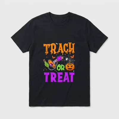 Respiratory Therapist Trach or Treat Icu T-Shirt – Classic T-Shirt in Black