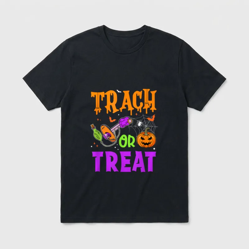 Respiratory Therapist Trach or Treat Icu T-Shirt – Classic T-Shirt in Black