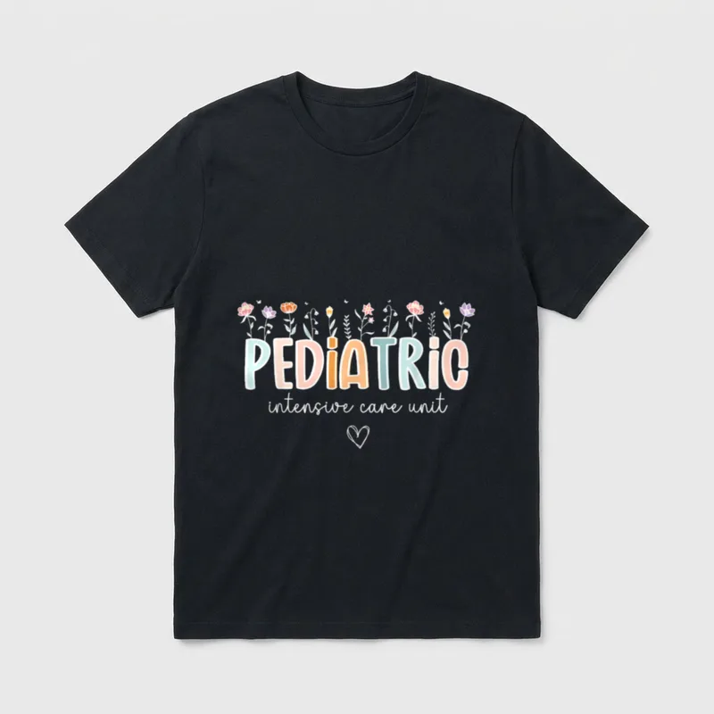 Intensive Care Unit PICU NICU ICU T-Shirt – Classic T-Shirt in Black