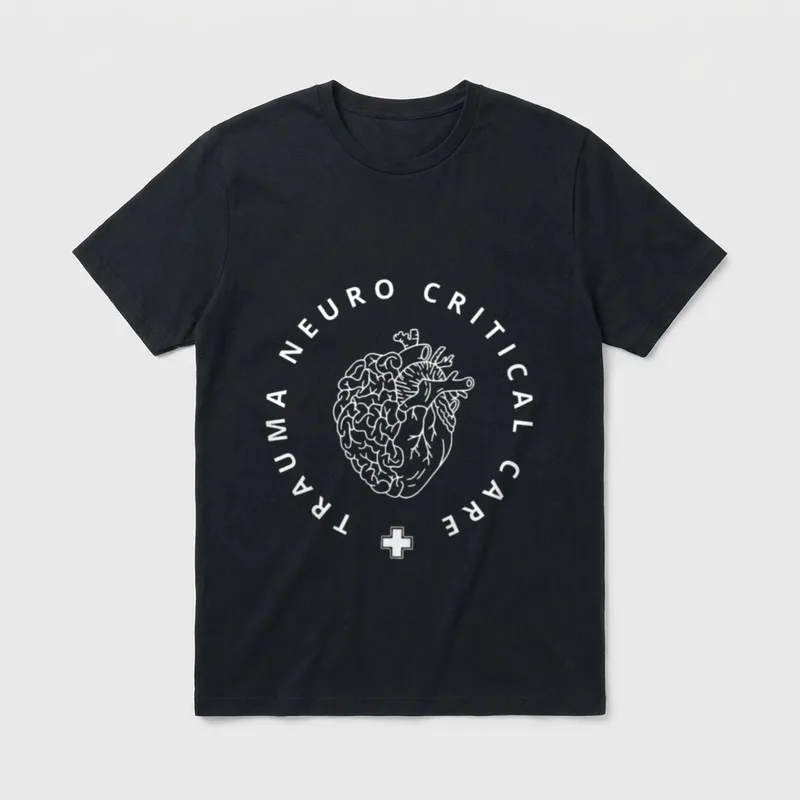 Trauma Neuro Critical Care Nurse ICU T-Shirt – Classic T-Shirt in Black