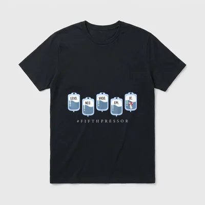 Christ Fifth Pressor Full Code ICU T-Shirt – Classic T-Shirt in Black