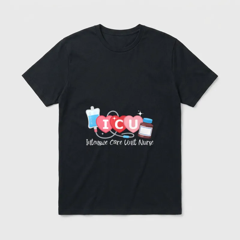 ICU Nurse Intensive Care Unit Emergency T-Shirt – Classic T-Shirt in Black