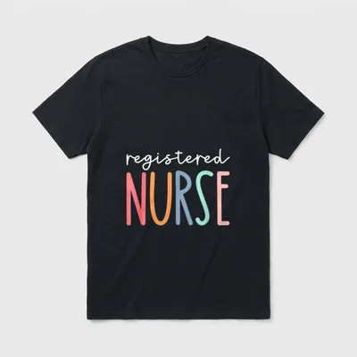 RN Nurse Registered Nurses ER ICU T-Shirt – Classic T-Shirt in Black