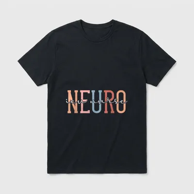 Boho Neuro ICU Nurse Neurology Intensive T-Shirt – Classic T-Shirt in Black