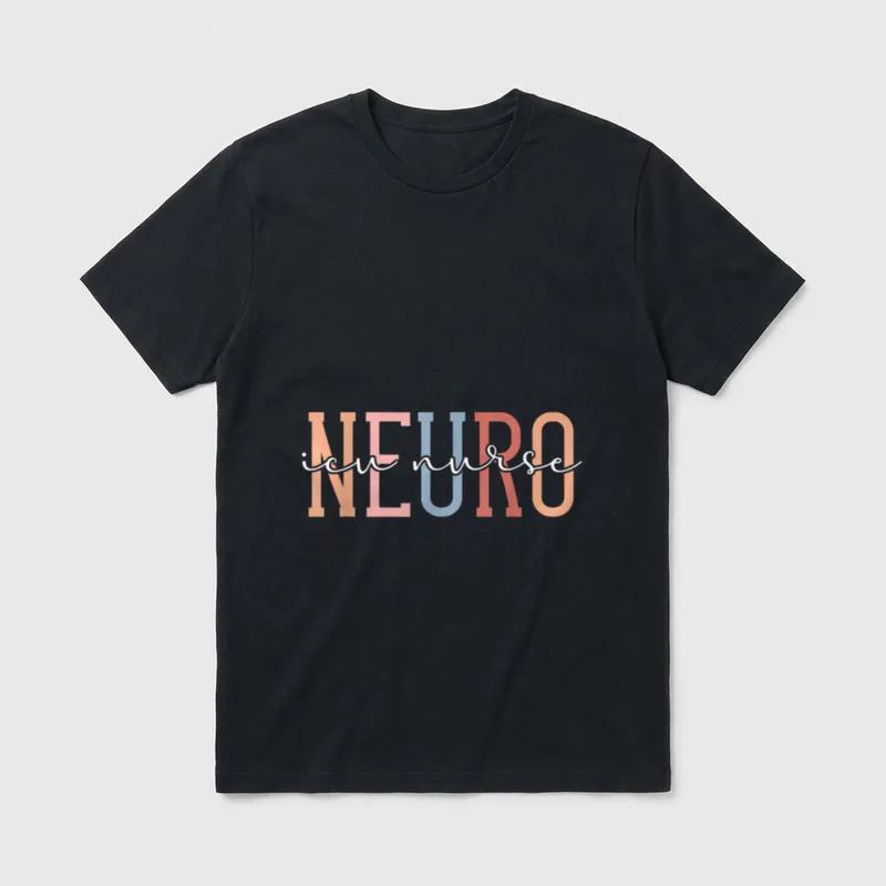 Boho Neuro ICU Nurse Neurology Intensive T-Shirt – Classic T-Shirt in Black