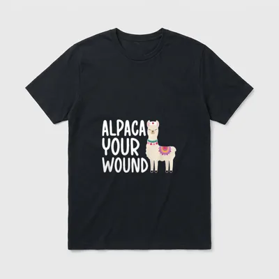 Alpaca Your Wound ICU Nurse Intensive T-Shirt – Classic T-Shirt in Black