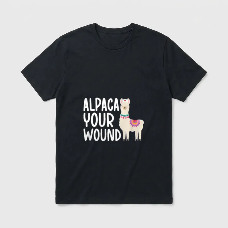 Alpaca Your Wound ICU Nurse Intensive T-Shirt – Classic T-Shirt in Black