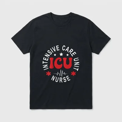 ICU Nurse Intensive Care Unit Back T-Shirt – Classic T-Shirt in Black