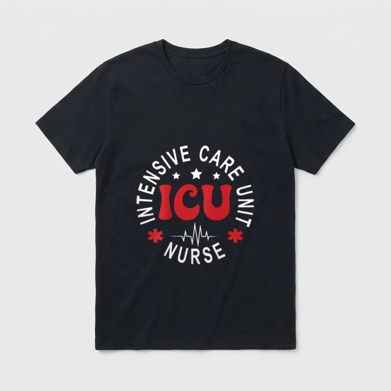 ICU Nurse Intensive Care Unit Back T-Shirt – Classic T-Shirt in Black
