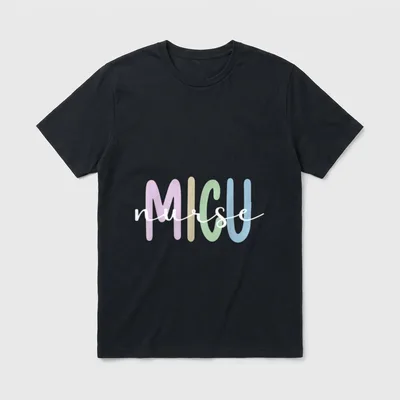 Best MICU Nurse Appreciation Medical Intensive T-Shirt – Classic T-Shirt in Black