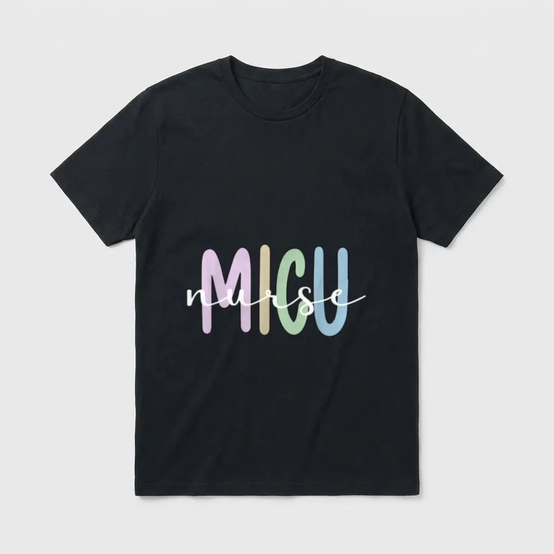 Best MICU Nurse Appreciation Medical Intensive T-Shirt – Classic T-Shirt in Black