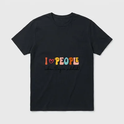 Love People When They're Sedated ICU T-Shirt – I love people (when they're sedated) – Classic T-Shirt in Black